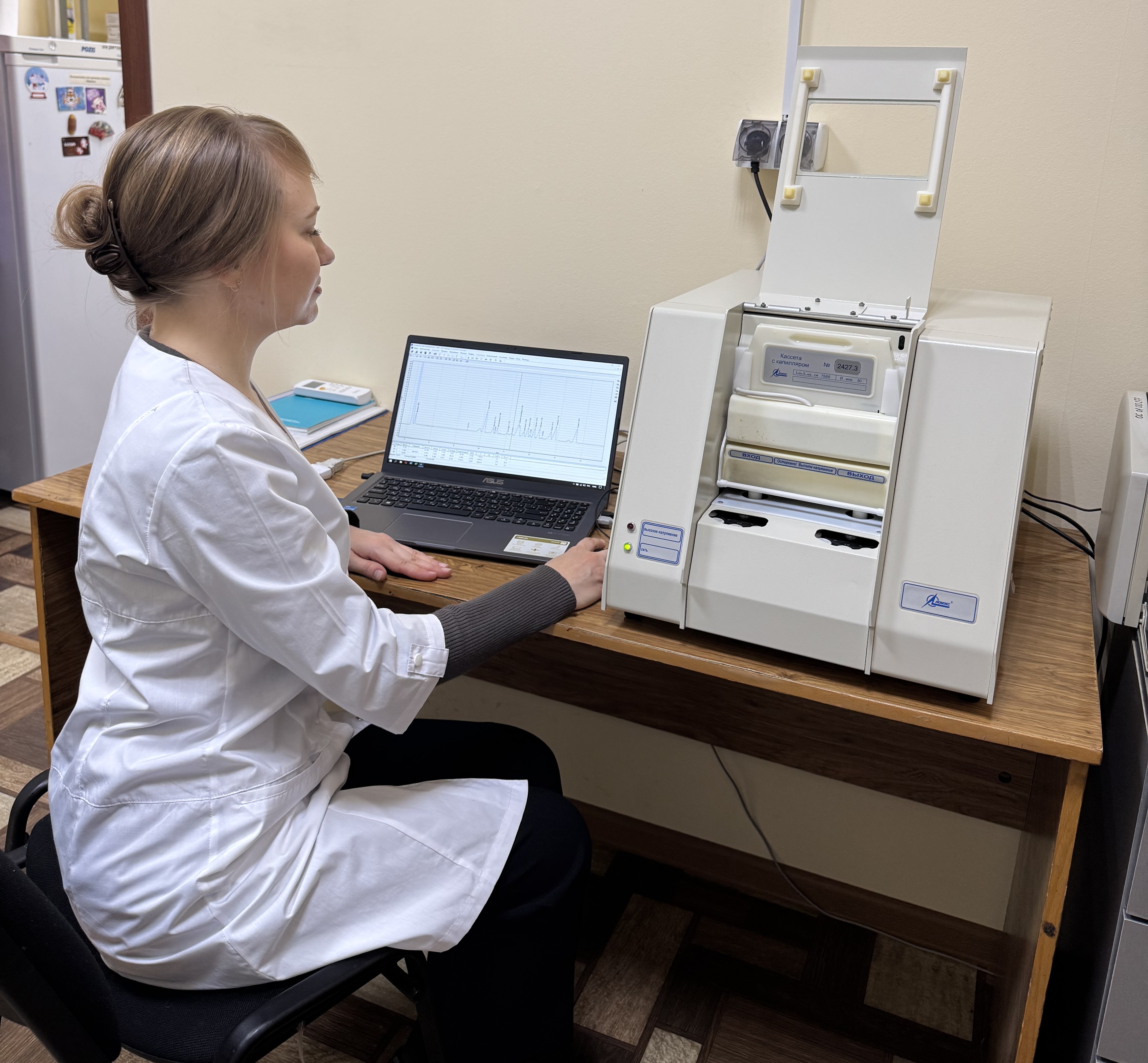 Соавтор исследования Марина Курилкина за работой. Источник: Галимжан Дускаев