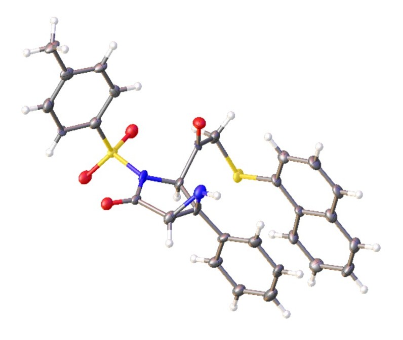 Структура одного из полученного азиридина по данным рентгеноструктурного анализа. Источник: Николай Ростовский